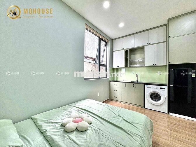 CHDV STUDIO TONE XANH LÁ /FULL NỘI THẤT/MÁY GIẶT RIÊNG KẾ ĐH VĂN HIẾN