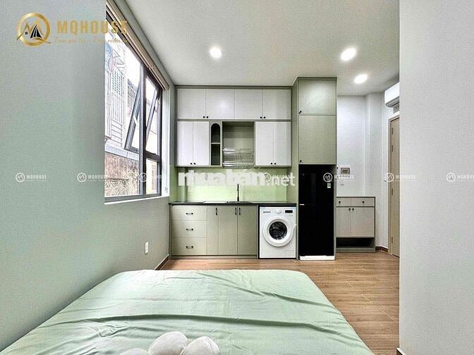 CHDV STUDIO TONE XANH LÁ /FULL NỘI THẤT/MÁY GIẶT RIÊNG KẾ ĐH VĂN HIẾN