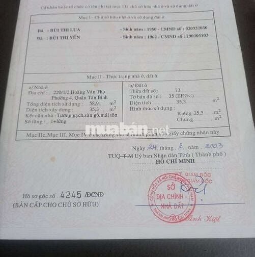 Nhà trung tâm quận tân bình, ngay vòng xoay lăng cha cả f4