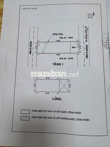 NHÀ 2 TẦNG VƯỜN LÀI PTH ( 4,1m x 15m)