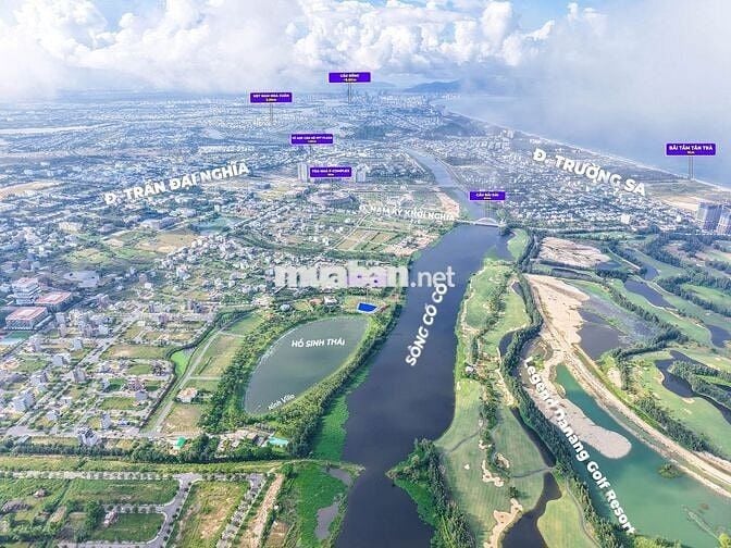 Bán lô đất biệt thự 2 mặt tiền FPT City – tổng diện tích 1112,7m2