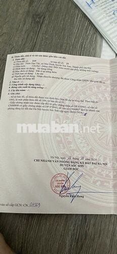 Bán đất Đạc Tài- Mai Đình - Sóc Sơn - Hà Nội