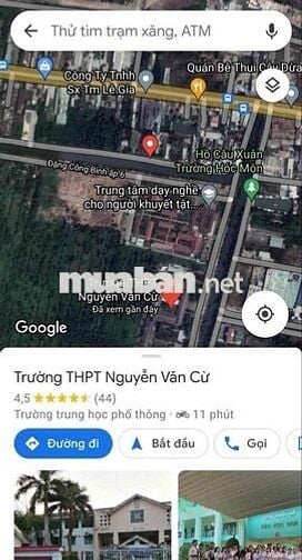 đất mt kênh t10 gần ng văn bứa. 20*50 giá 13,99tỷ