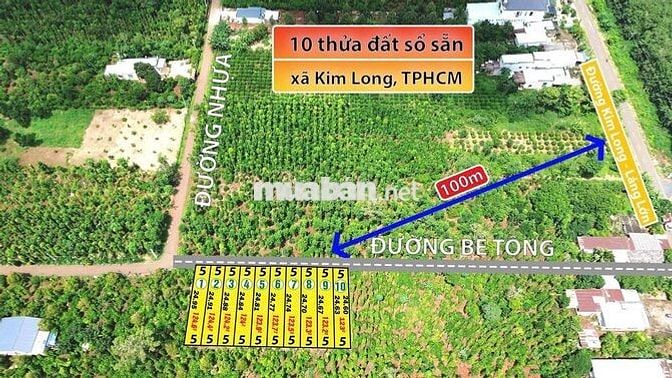 Bán đất giá rẻ công nhân tại xã kim long tp Hồ Chí Minh.