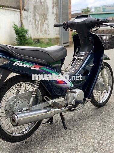 Xe máy Honda Wave 2005 màu xanh, số sàn
