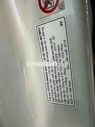 Toyota Innova 2019 2.0 Venturer - 7 c tự động