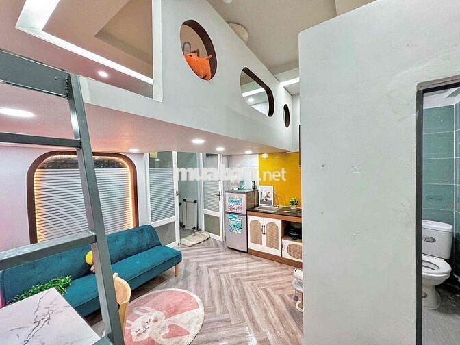 CĂN Hộ Duplex 2 Chỗ Ngủ , Sẵn Nội Thất , Ở được 2-4 bạn