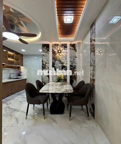 Nhà Bán Tân Hoà Đôg Quận 6 1 trệt 1 lững 2 lầu sân thượng full NT