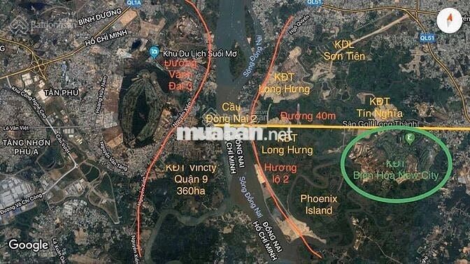 Bán Đất Nền SỔ ĐỎ SẴN BIÊN HÒA NEW CITY ngay sân Golf Long Thành