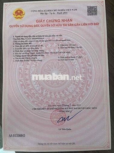 ĐẤT THỔ CƯ - HẺM XE HƠI - KHU DÂN CƯ ĐÔNG ĐÚC,VĂN MINH,NHÀ CAO TẦNG