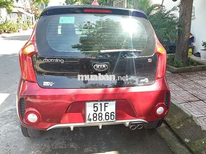 Bán Kia Morning 2017 Si 1.25 AT Bản Đỏ Đen