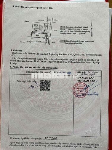 Bán lô đất 4x13m, hẻm 5m, đang làm đường, Tân Thới Nhất 5, Q12