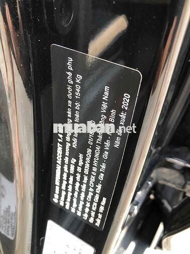 Hyundai Accent 2020 1.4MT 1 chủ odo 45.000km