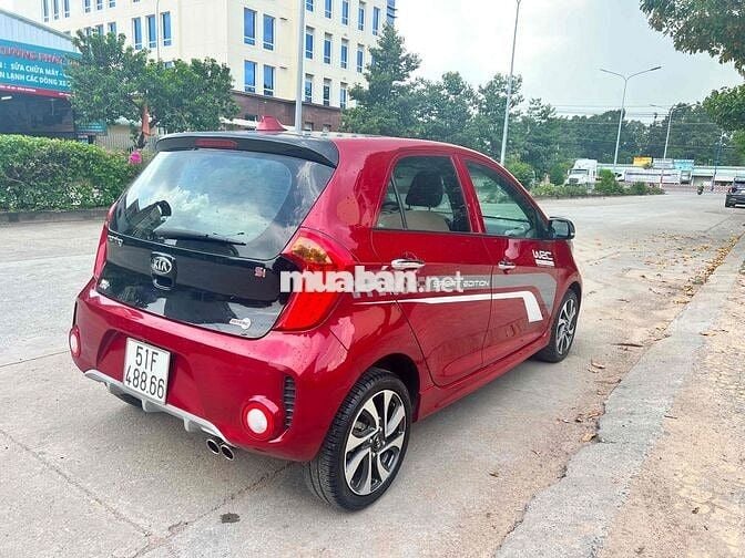 Kia Morning 2017 Si 1.25 AT Bản Limited Đỏ Đen