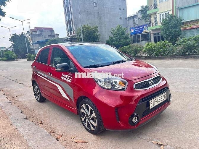 Kia Morning 2017 Si 1.25 AT Bản Limited Đỏ Đen