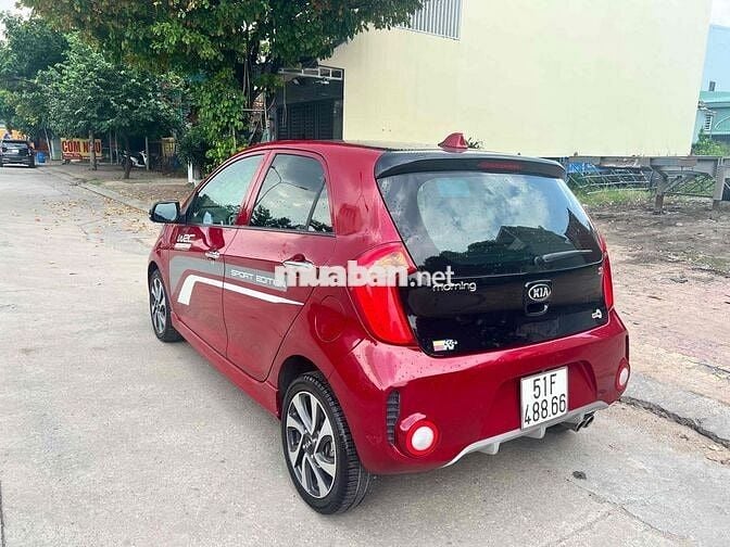 Kia Morning 2017 Si 1.25 AT Bản Limited Đỏ Đen