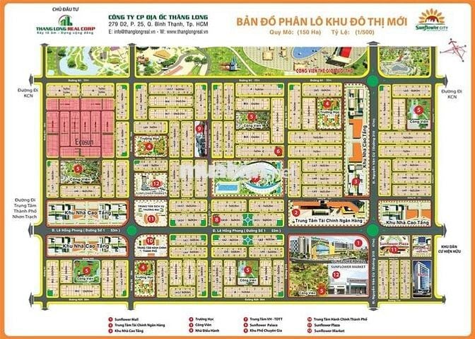 Cần bán đất nền chính chủ 162,75m2 dự Án Sunflower City, Nhơn Trạch