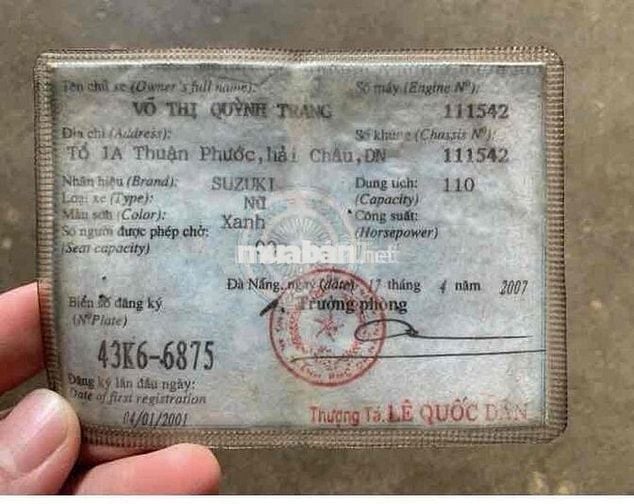 Satria 2000 mới 100% giấy xịn công chứng uỷ quyền