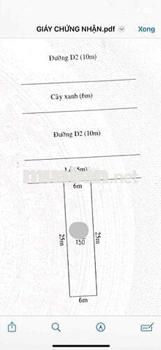 Bán nền trục chính D2 KĐT Five Star - 39tr/m2