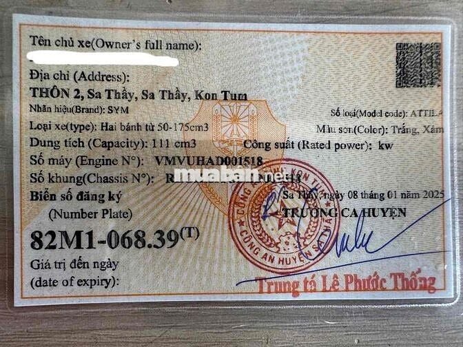 Altila SYM Fi giá rẻ 5tr600 xe mới, đầy đủ giấy tờ
