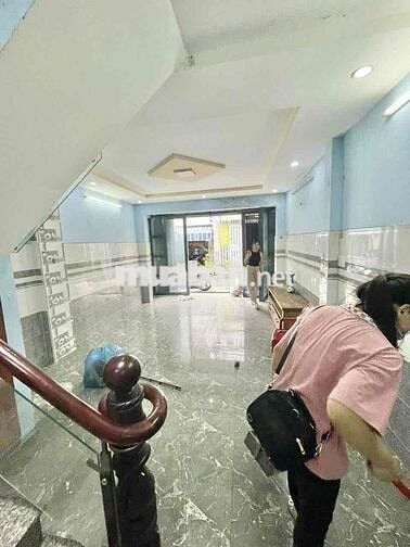 Nhà 4x10m 1Lầu Đúc (2PN 3WC) Hẻm 6m Thông. Gần Chợ Bình Long