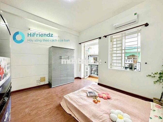 SIÊU PHẨM CĂN HỘ STUDIO BAN CONG FULL NỘI THẤT THUẬN TIỆN ĐI LẠI