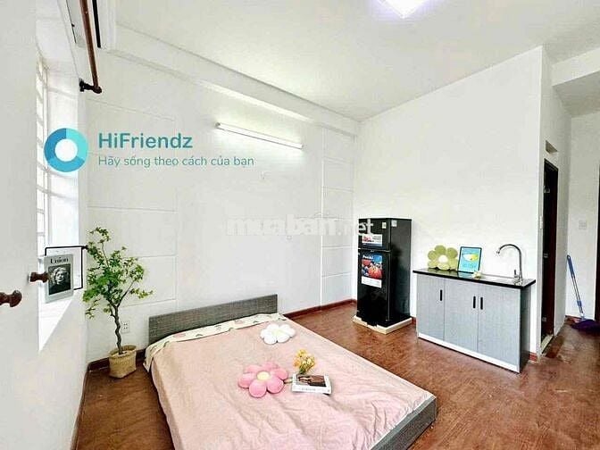 SIÊU PHẨM CĂN HỘ STUDIO BAN CONG FULL NỘI THẤT THUẬN TIỆN ĐI LẠI
