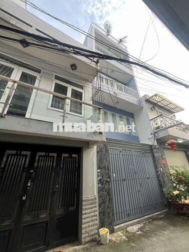 Nhà 4 tầng khu cao lỗ p4 q8 DT 4 x 15m trệt 1 lững 2 lầu sân thượng