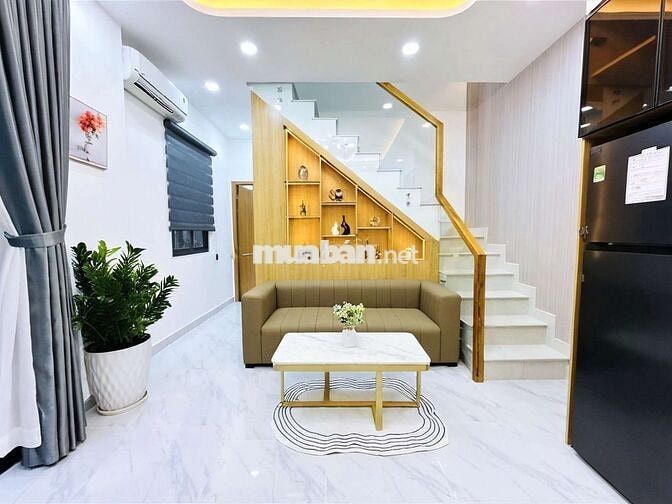 CHỢ BÀ CHIỂU - 2 Tầng - Nhà Đẹp Tặng Nội Thất