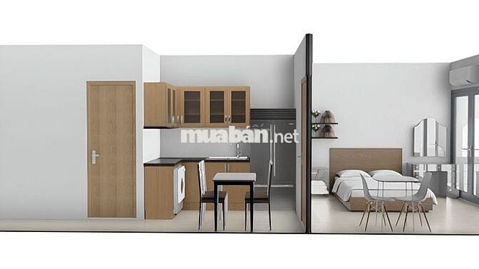 Khai trương căn hộ 2 Phòng ngủ 2WC, 1 Phòng khách, gần Ngã 4 Hàng Xanh