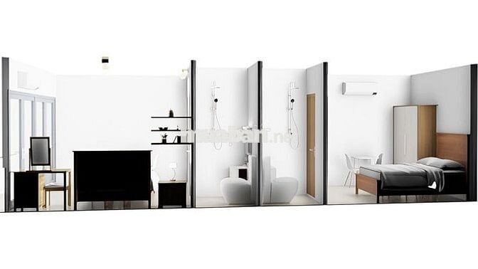 Khai trương căn hộ 2 Phòng ngủ 2WC, 1 Phòng khách, gần Ngã 4 Hàng Xanh