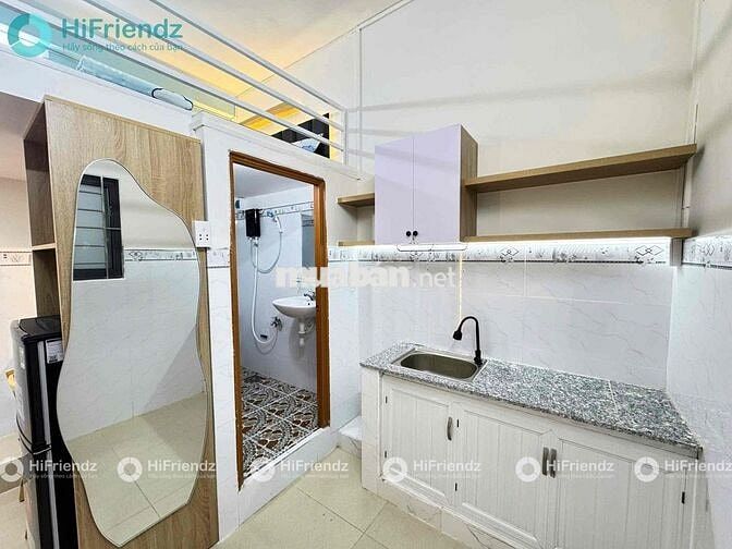 CHO THUÊ PHÒNG GÁC FULL NỘI THẤT RỘNG 25M2 NGAY CV GIA ĐỊNH - SÂN BAY