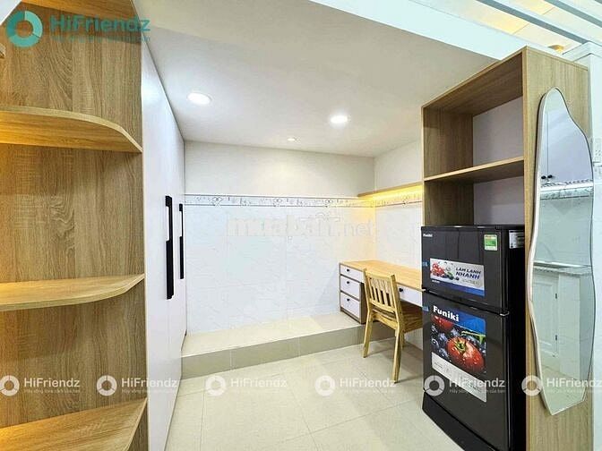 CHO THUÊ PHÒNG GÁC FULL NỘI THẤT RỘNG 25M2 NGAY CV GIA ĐỊNH - SÂN BAY