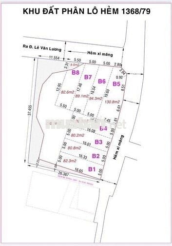 Đất tại Lê Văn Lương, Phước Kiển. Shr. Công chứng ngay.