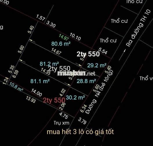 ĐẤT FO MỚI PHÂN LÔ 45 ngày CÔNG CHỨNG,FULL THỔ CƯ,ĐƯỜNG 5m Ô TÔ TỚI N