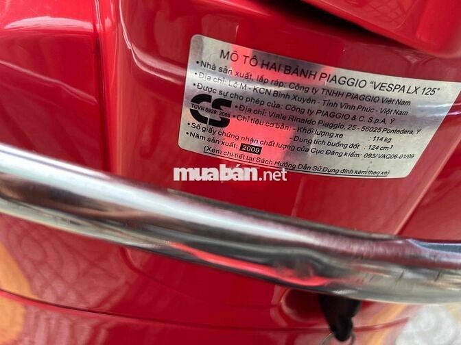 Vespa 2009 Bstp đầu nồi zin.Xe khá đẹp