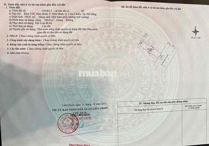 Hàng hiếm mặt tiền Đỗ Năng Tế gần Hồ Tùng Mậu gần Biển