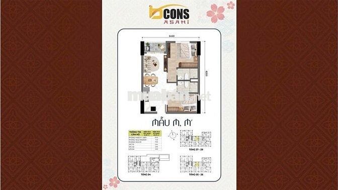 CĂN HỘ XÁC METRO BCONS ASAHI GIÁ F0 CĐT CHIẾT KHẤU4% VỚI 2 SUẤT NỘI BỘ