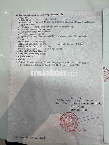 Tôi Có Căn Nhà Mặt phố 19/2A đường 20 Căn góc 02 mặt hẻm Cần giao Bán