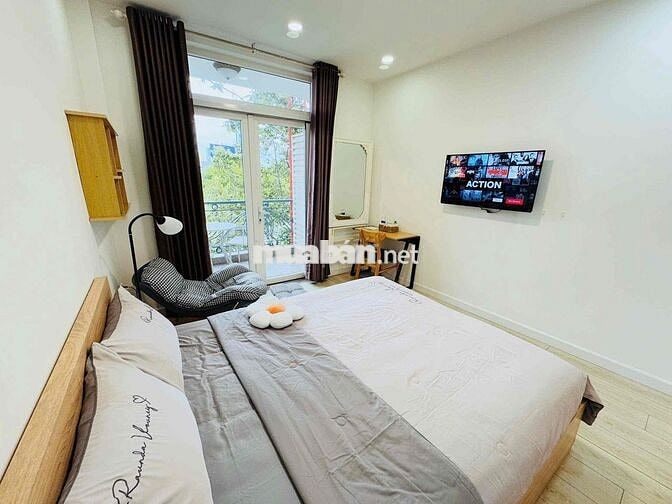 CHO THUÊ CHDV - AIRBNB 1PN NGAY BỜ KÈ HOÀNG SA QUẬN 1 BAO HẾT CHI PHÍ