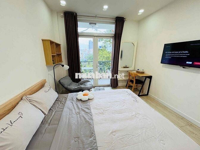 CHO THUÊ CHDV - AIRBNB 1PN NGAY BỜ KÈ HOÀNG SA QUẬN 1 BAO HẾT CHI PHÍ