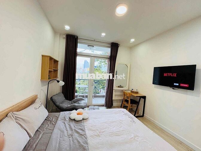 CHO THUÊ CHDV - AIRBNB 1PN NGAY BỜ KÈ HOÀNG SA QUẬN 1 BAO HẾT CHI PHÍ