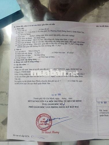 Mặt tiền đường Liên Khu 2-10 diện tích đất 49m2 đúc thật 1 lầu 2pn