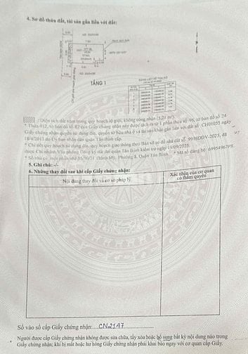 Bán nhà hẻm đường Thành Mỹ, gần chợ vải Tân Bình