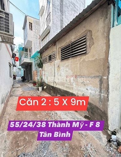 Bán nhà hẻm đường Thành Mỹ, gần chợ vải Tân Bình