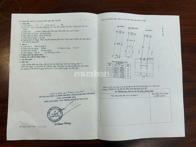 Bán nhà MT 43 Hà Thị Đát, P. Tân Sơn Nhì, sát trường Đặng Trần Côn