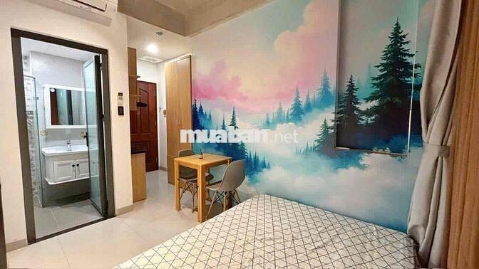 Cho thuê căn hộ Studio Ban công Q4 gần cầu Ông Lãnh, cầu Calmette