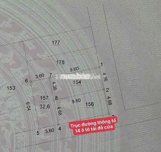 bán mảnh đất mặt đường ôtto tải ngõ 31 hoà bình yên nghĩa(tổ 14)