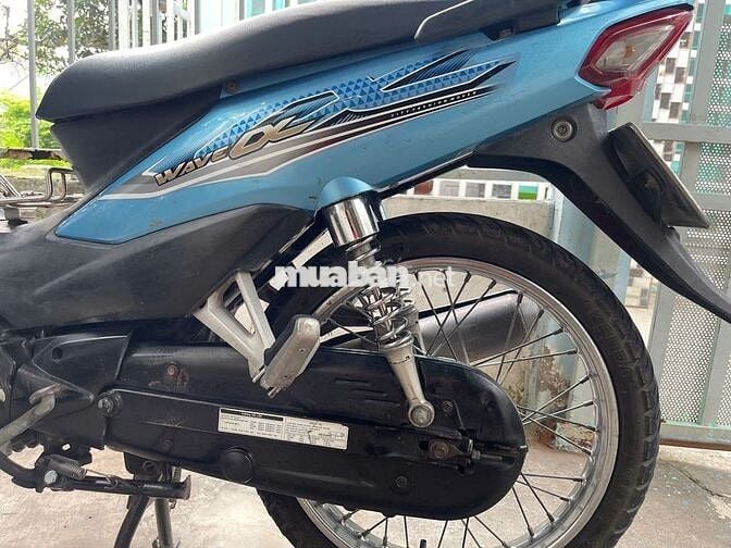 Xe máy Honda Wave Alpha màu xanh đen bạc