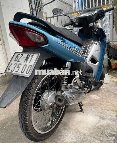Xe máy Honda Wave Alpha màu xanh đen bạc